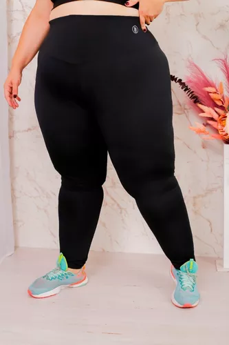 Calça Legging Plus Size Não Fica Transparente Modela Bumbum