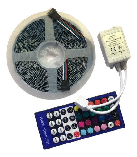 Tira De Led Rgbw 5050 Blanco Control Remoto 44 Botones Kit