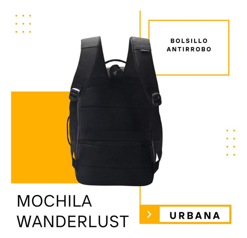 Mochila Travel Go Wanderlust Portanotebook Expandible Usb-c