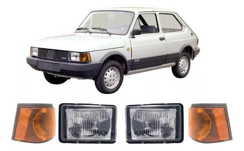 Trompa Kit Opticas Y Giros Del Fiat 147 Spazio 1985 Al 1997