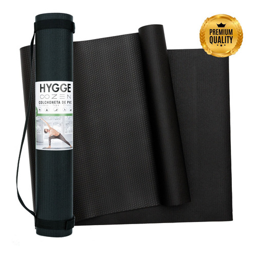 Imagen 1 de 10 de Mat Yoga Colchoneta Pilates Pvc Alta Densidad Con Correa