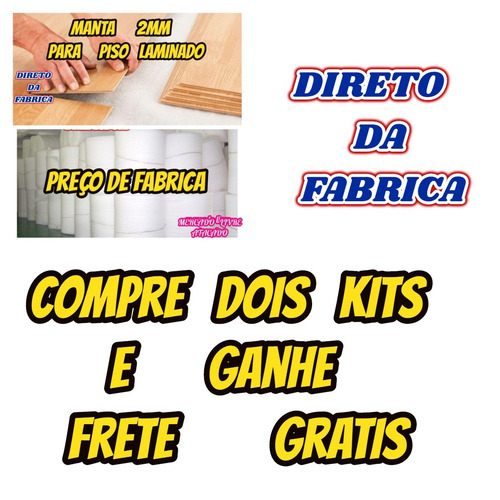Manta Acrilica 2mm P/piso Laminado Ou Embalagens Kit C/30mt²