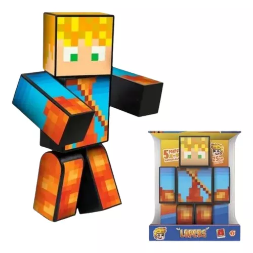 Boneco Lopers 25 cm Minecraft Original