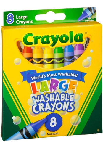 Crayola Ultra Clean Large Crayons Crayones Grandes X8