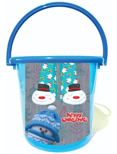 40 Cubeta Dulcero Navidad Fiestas Infantiles Bolo