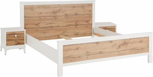 Imagen 9 de 9 de Mesa De Noche Madera Natural Y Blanco Ref: Kjell