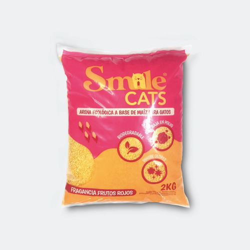 Smilecats 2kg Frutos Rojos Maíz