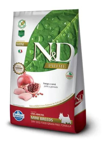 Ração N&d Prime Cães Adultos Mini Pequenos Frango 10,1kg