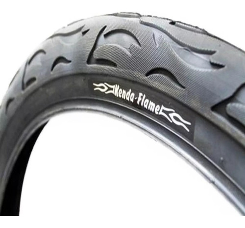 Pneu Kenda Flame 26x 2.125 Balão Slick Bike Fogo Cor Preto