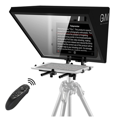 Teleprompter Gvm Tq-l Para iPad, Tableta, Cámara Réflex Digi