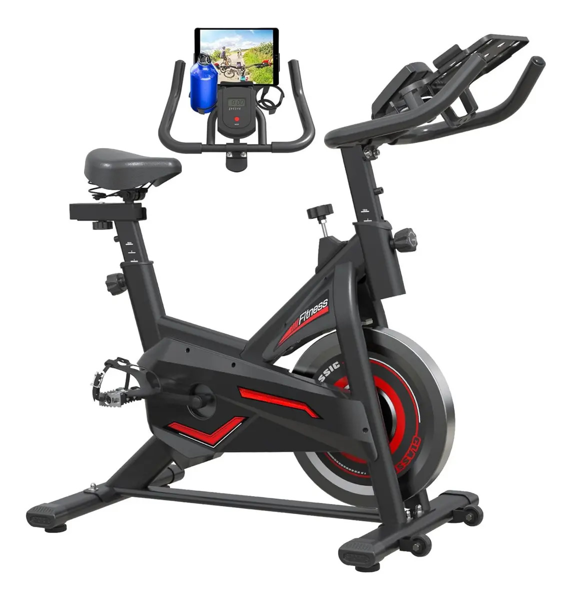 Bicicleta Spinning Premium Sport YEP1016 Color Negro