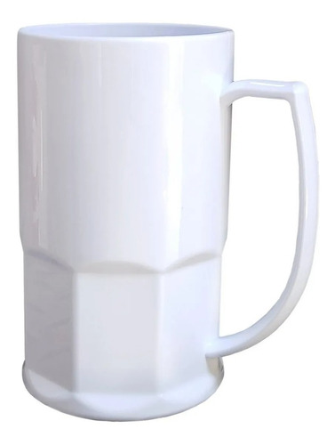 10 Unid Caneca Polímero Chopp 500ml Branca Aaa Sublimação C