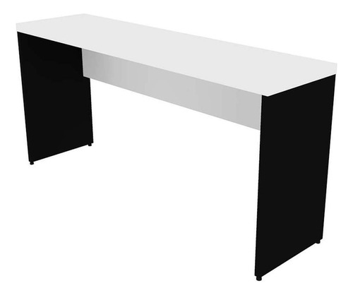 Mesa Para Notebook Natus Preta E Branca 140 Cm Cor Branco