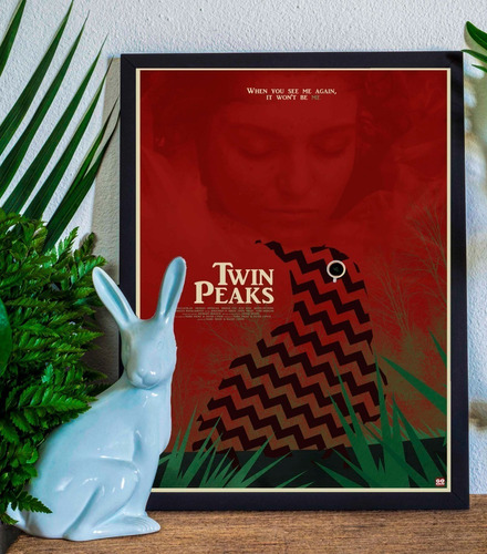 Cuadro Marco Negro Poster 33x48cm Twin Peaks David Lynch