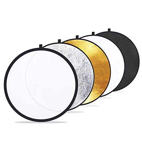 Reflector Fotográfico Etekcity 24'' 5 En 1 Plegable Negro