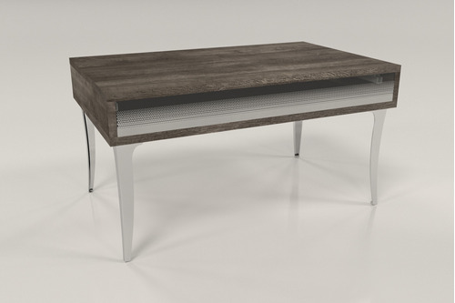 Mesa De Living Luar- Elevable- Patas Cromadas- 90 X 56