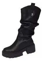 Comprar Botas Bucaneras Mujer Zapato Plataforma Taco Caña Alta