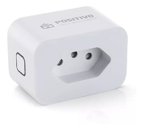 2 Tomadas Smart Plug Wi-fi Positivo Casa Inteligente Branco