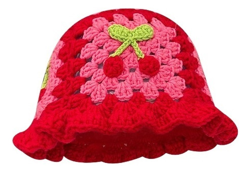 Gorro Tejido A Mano Sweet Cherry