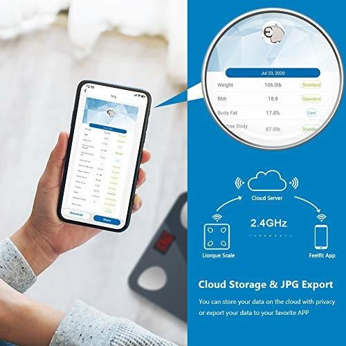 Báscula Corporal Báscula Digital Liorque Smart Scale Con S