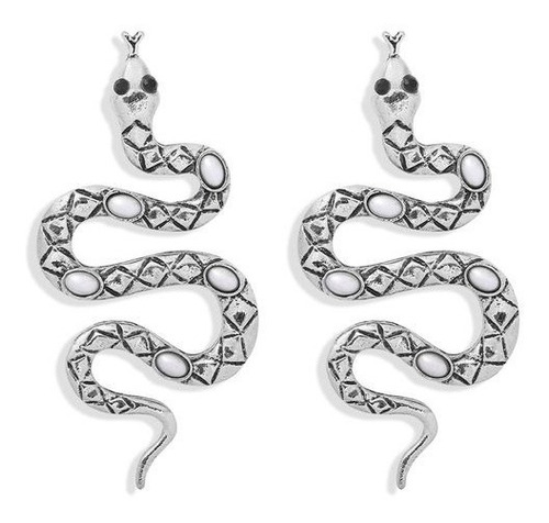 Aretes Diseño De Serpiente  Con Perlas  Excelente Calidad