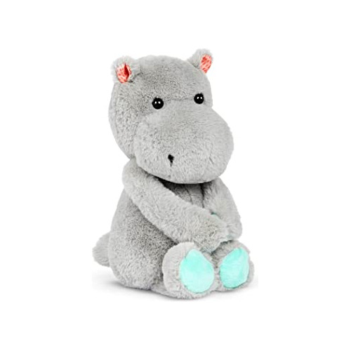 B. Juguetes- B. Softies-happy Hues- 12  Plush Hippo-stuffed