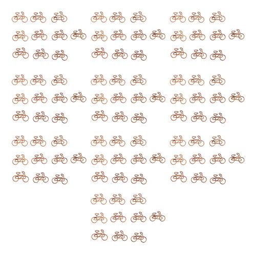 100 Clips Con Forma De Bicicleta, Divertidos Clips Para Pape