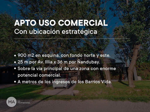 Casa Uso Comercial 900 M² Frente A Barrio Vida - Av Illia Y Ñandubay - Funes | Venta