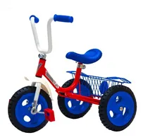 Comprar Triciclos Infantiles A Pedal (sin Barral Empuje) Color Cuadro Rojo\u002F Ruedas Azules
