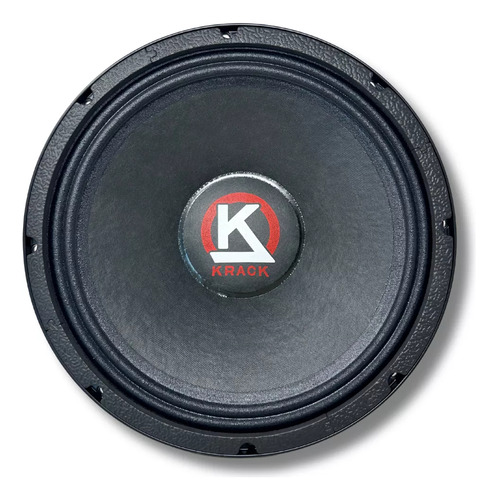 Medio Rango 12puLG Krack Audio Kpm-1200 1200watts Profesiona Color Negro