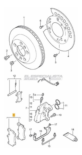 Pastilla De Freno Trasera Audi Q7 2010