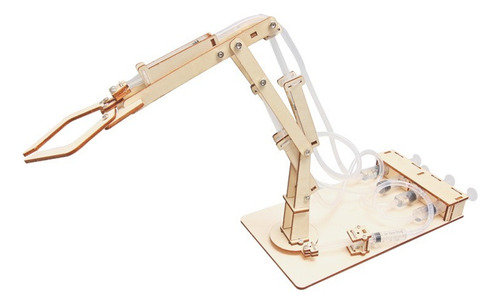 Brazo Robot Garra Hidraulica Para Armar Kit De Ciencia Stem