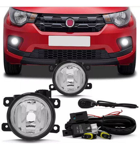 Kit Farol De Milha Fiat Mobi 2016 Em Diante