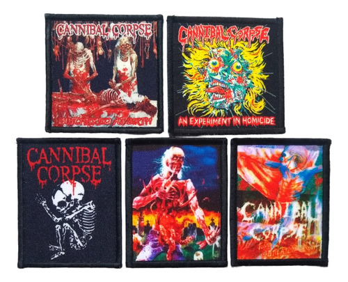 Pack 5 Parches Cannibal Corpse Maniametal 