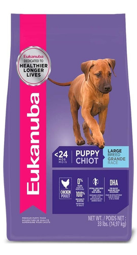 Eukanuba Alimento Perro Cachorro Raza Grande Puppy Lb 15kg* 