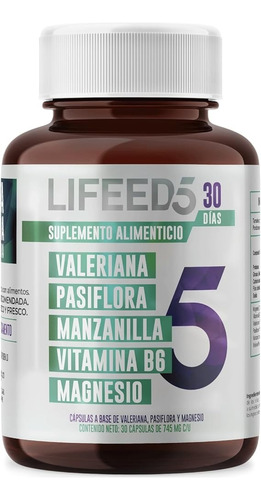 Lifeed5 Sleep 30 Cápsulas Para 30 Días Cáps Para El Sueño.