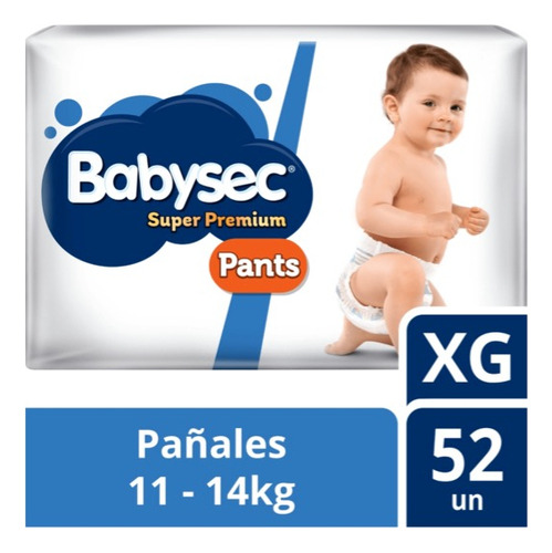 Pants Babysec Super Premium 52 Un Xg Tamaño Extra grande (XG)