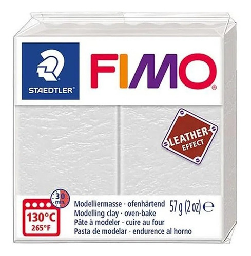 Massa De Modelar Fimo Efeito Couro 57g 029 - Marfim 8010-029