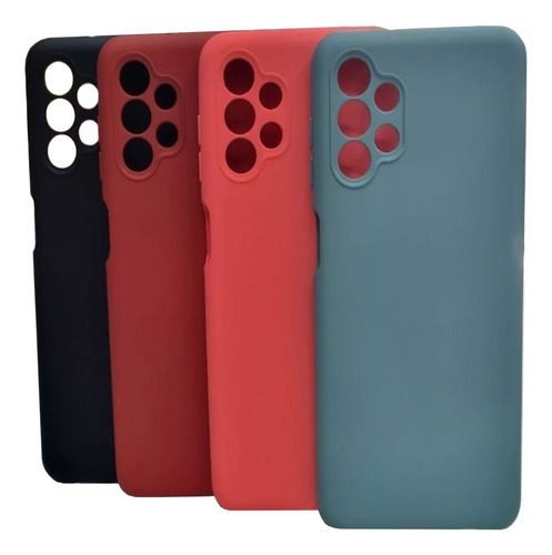 Funda Silicone Antideslizante Para Samsung A13 + Vidrio 9h