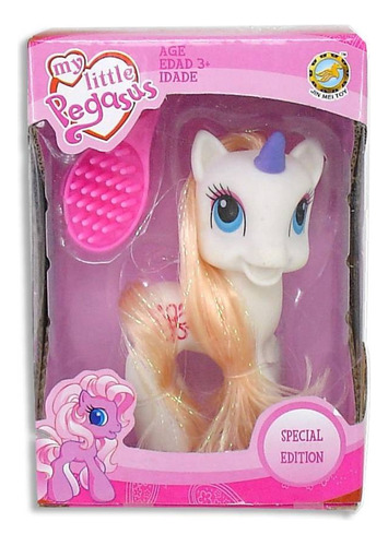 Juguete Pony Con Accesorios My Little Pegasus Blanco 12cm