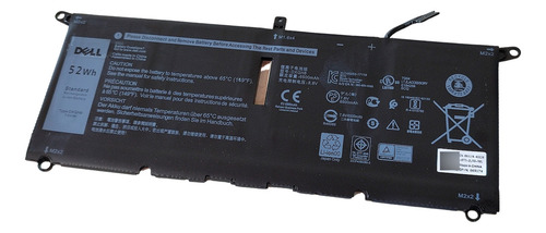 Batería Notebook Dell Dxgh8 de 52 Wh para Xps 13 9370 9380 7930 5390 Color Negro