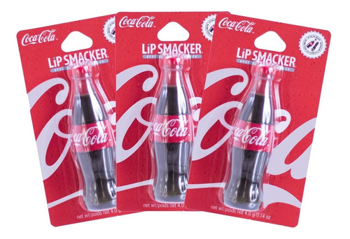 Lip Smacker - 3 Piezas Coke Bottle - Bálsamo Labial