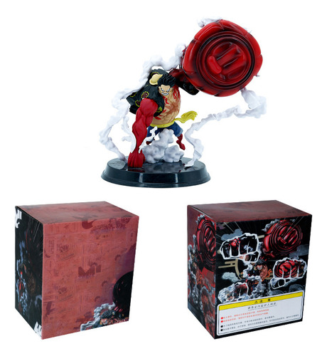 Figura Luffy One Piece Gear 4 Bounce Man Anime Muñeco Pvc
