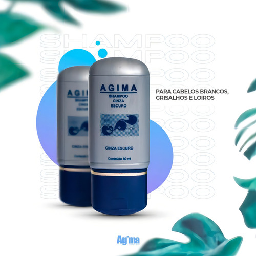 Shampoo Cinza Escuro 80ml Agima