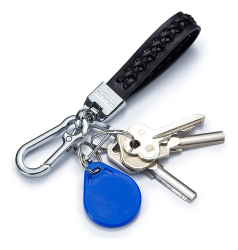 Llaveros Universal Pu Cuero Metal Anillo Para Coche Color