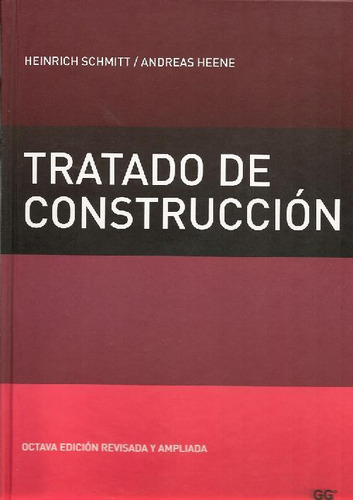 Libro Tratado De Construcción De Heinrich Schmitt Andreas He