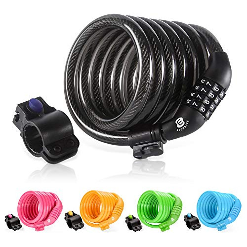 Etronic Security Bike Lock M6 Self Coiling Lock Lock De Comb