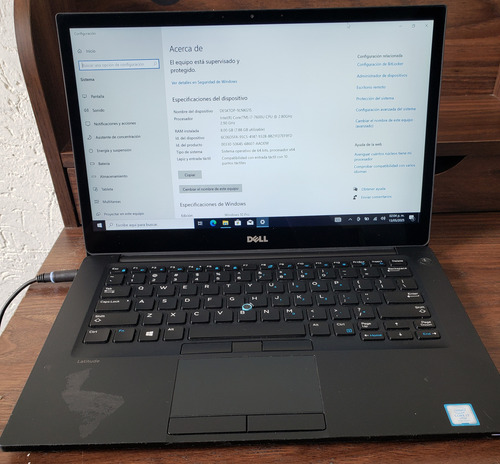Laptop Dell Latitude 7480 Touchs 256m.2 ,8ram Negro (Usado)