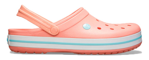 Crocs Sueco Natacion Mujer Crocband Salmon Aqua Blw