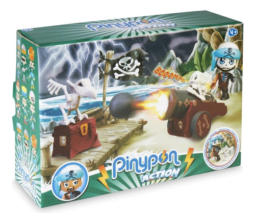 Muñeco Pinypon Action Cañon De Pirata Con Lanzador 